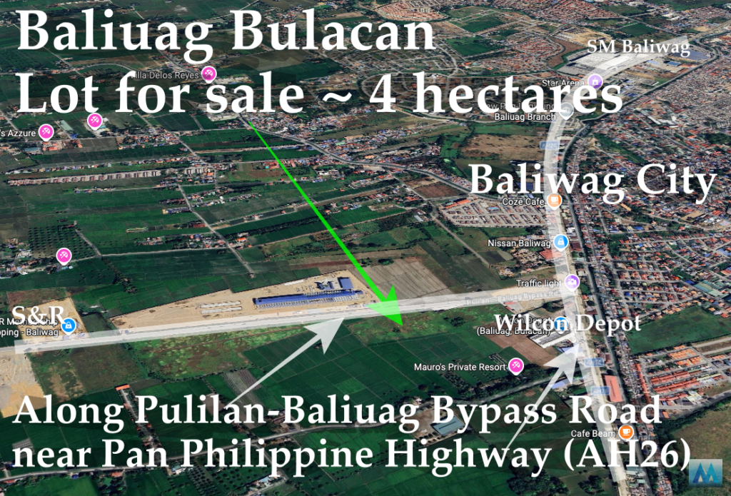 Baliwag bulacan lot for sale 4 hectares